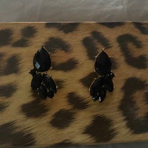 Black jewel earrings